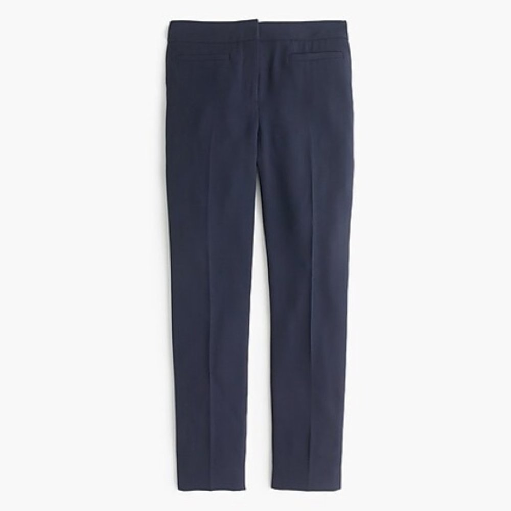 J Crew French Girl Slim Crop 365 Crepe Navy 8